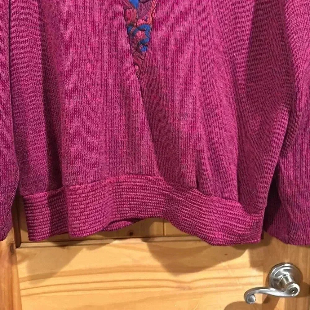 Vintage Anthony Sicari Sweater with Quilted acrylic neck. - Picture 4 of 6